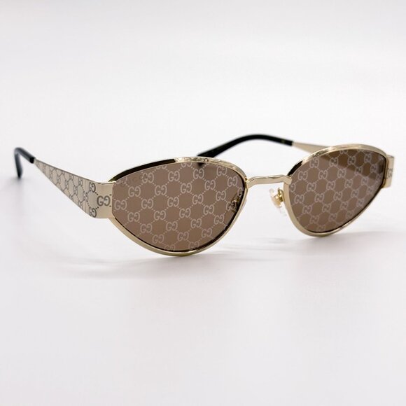 NEW GUCCI SUNGLASSES GOLD WOMEN CAT EYE EYEWEAR GUCCI GG1853S 003 main image 5